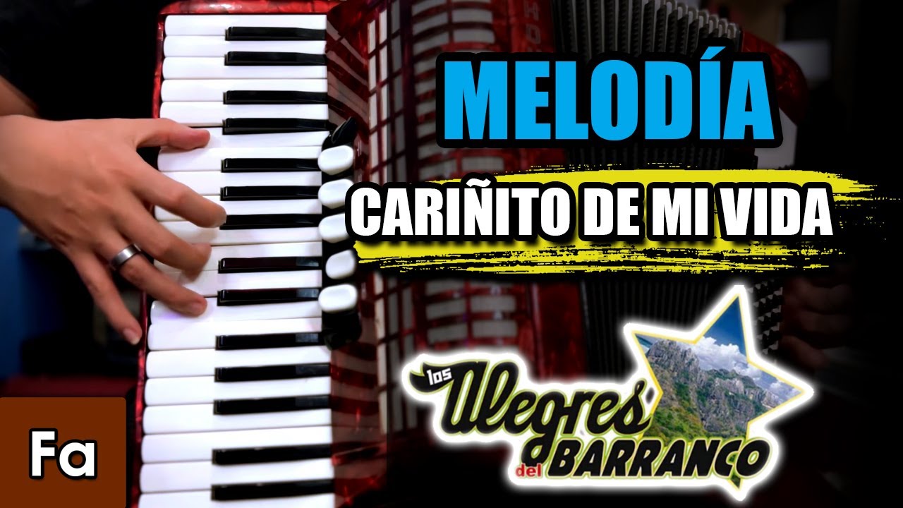 Cariñito de mi Vida - TUTORIAL en Acordeon de teclas - Los Alegres del Barranco