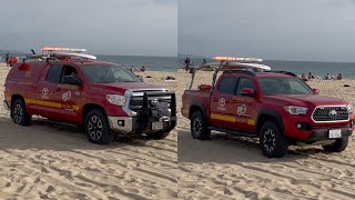 LACoFD LifeGuard Area 15 & LifeGuard Rescue 100 Responding Code 3