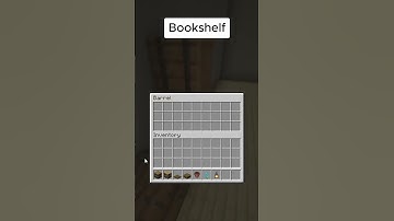 Minecraft Bookshelf design #shorts