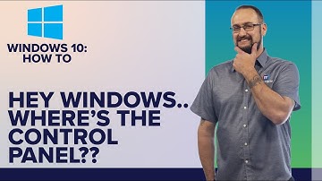 How to Find the Control Panel in Windows 10