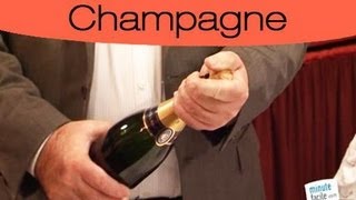 Déboucher une bouteille de champagne
