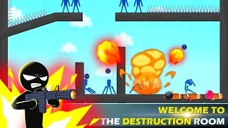 Stickman shooter : Destruction room Walkthrough Part 2 Android Gameplay HD screenshot 4