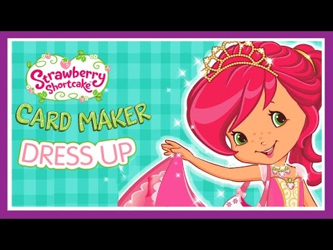 Strawberry Shortcake Card Maker Dress Up Part 2 - iPad app demo for kids - Ellie