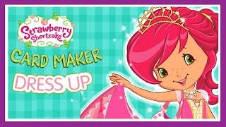 Strawberry Shortcake Card Maker Dress Up Part 2 - iPad app demo for kids - Ellie screenshot 2