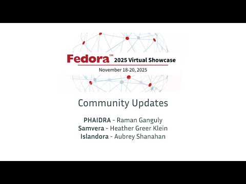 Partner Community Updates - 2025 Virtual Fedora Showcase - YouTube