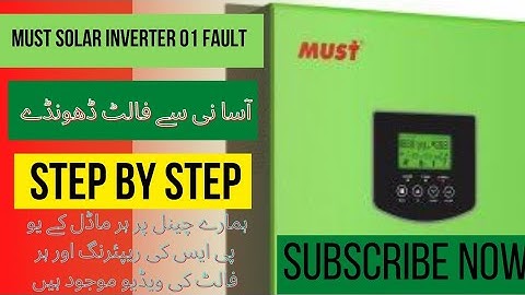 must solar inverter 01 eror(01fault)#solarsystem #solarinverter #inverterrepair