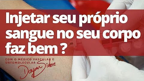 O que acontece se tirar o sangue da veia e aplicar no músculo?