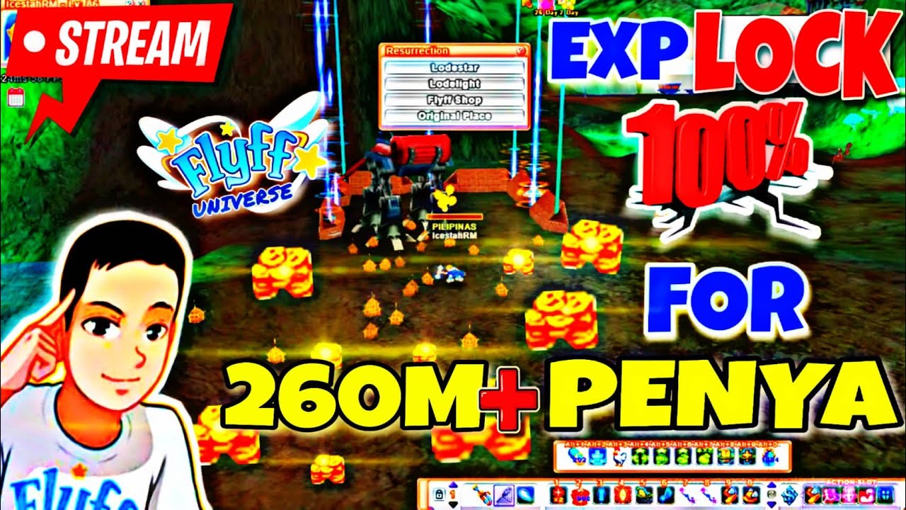 EXP LOCK FOR PENYA FLYFF UNIVERSE YouTube