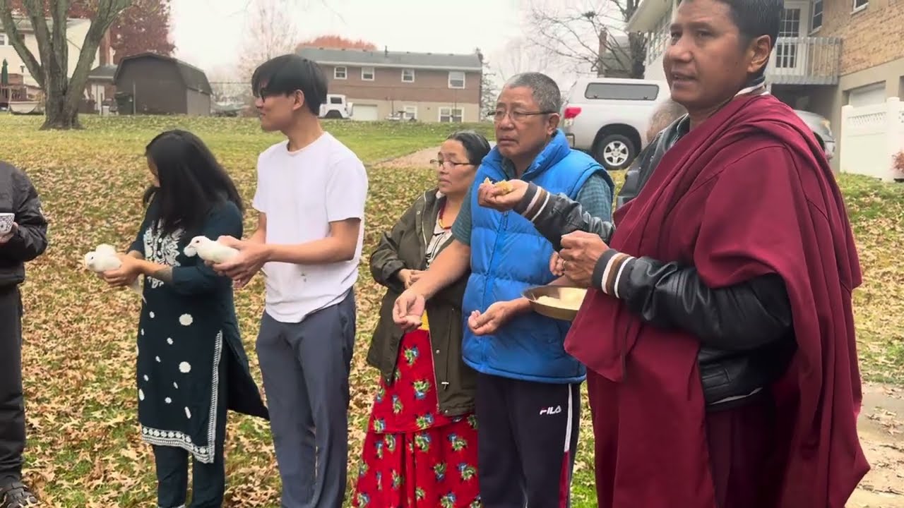 Puja from Lama guru, 