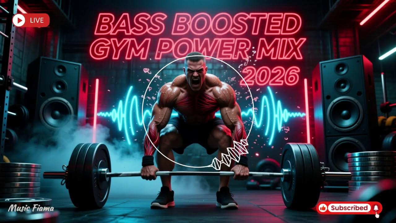 FITNESS WORKOUT MUSIC 💪 Bass Boosted Gym Power Mix 2026 | Nonstop Hardstyle & EDM for Max Lifts