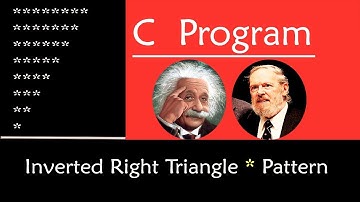 C Program to Print Inverted Right Triangle Star Pattern (July 2019)