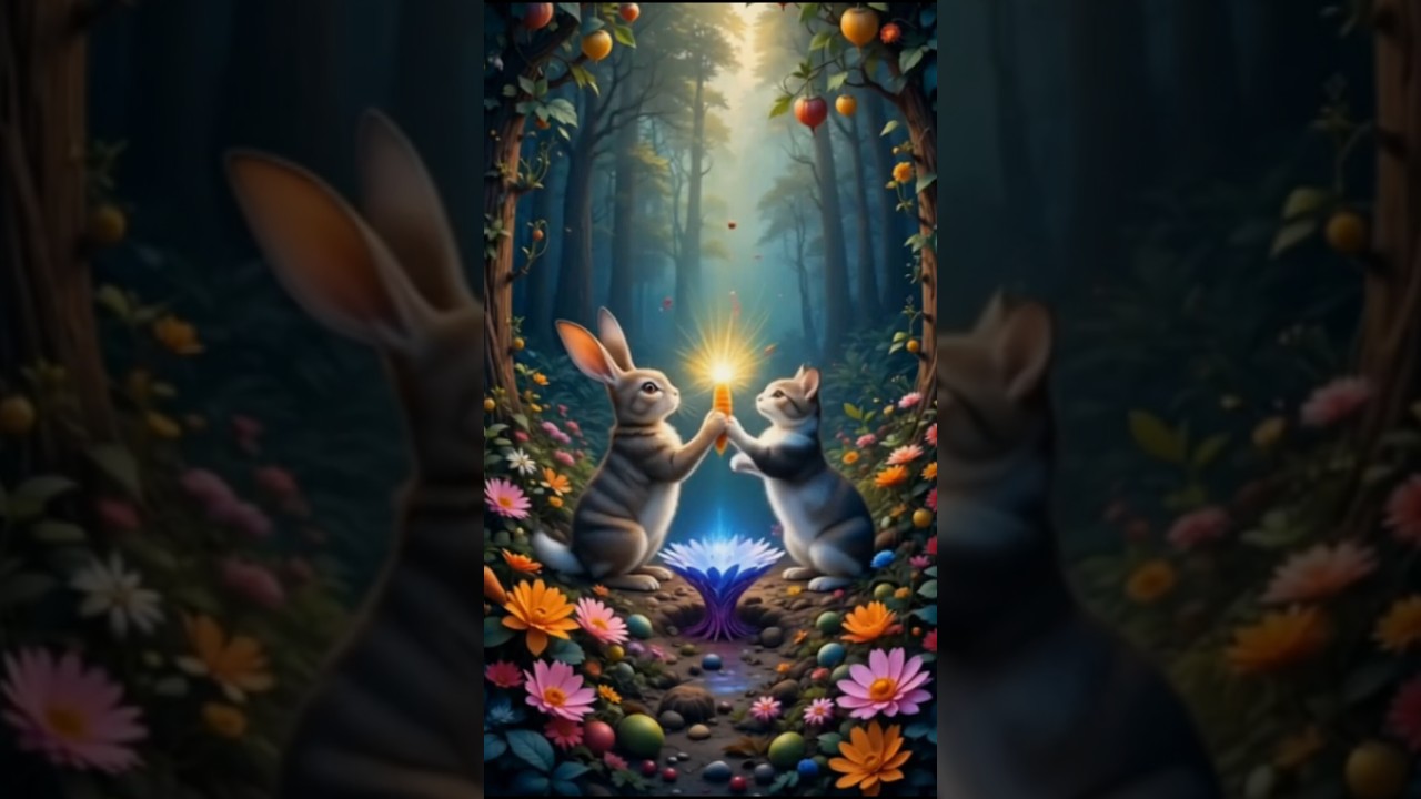 "Friendship is Magic ❤️ | The Rabbit and Cat’s Magical Carrot Story"
