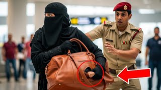 الجميع سمع بكاء رضيع من حقيبة في مطار سعودي… لكن الحقيقة قلبت القصة تمامًا !