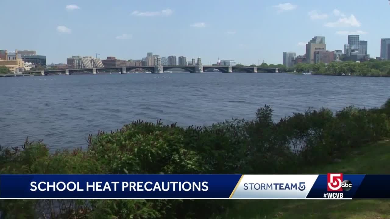 Schools taking precautions amid heat wave - YouTube