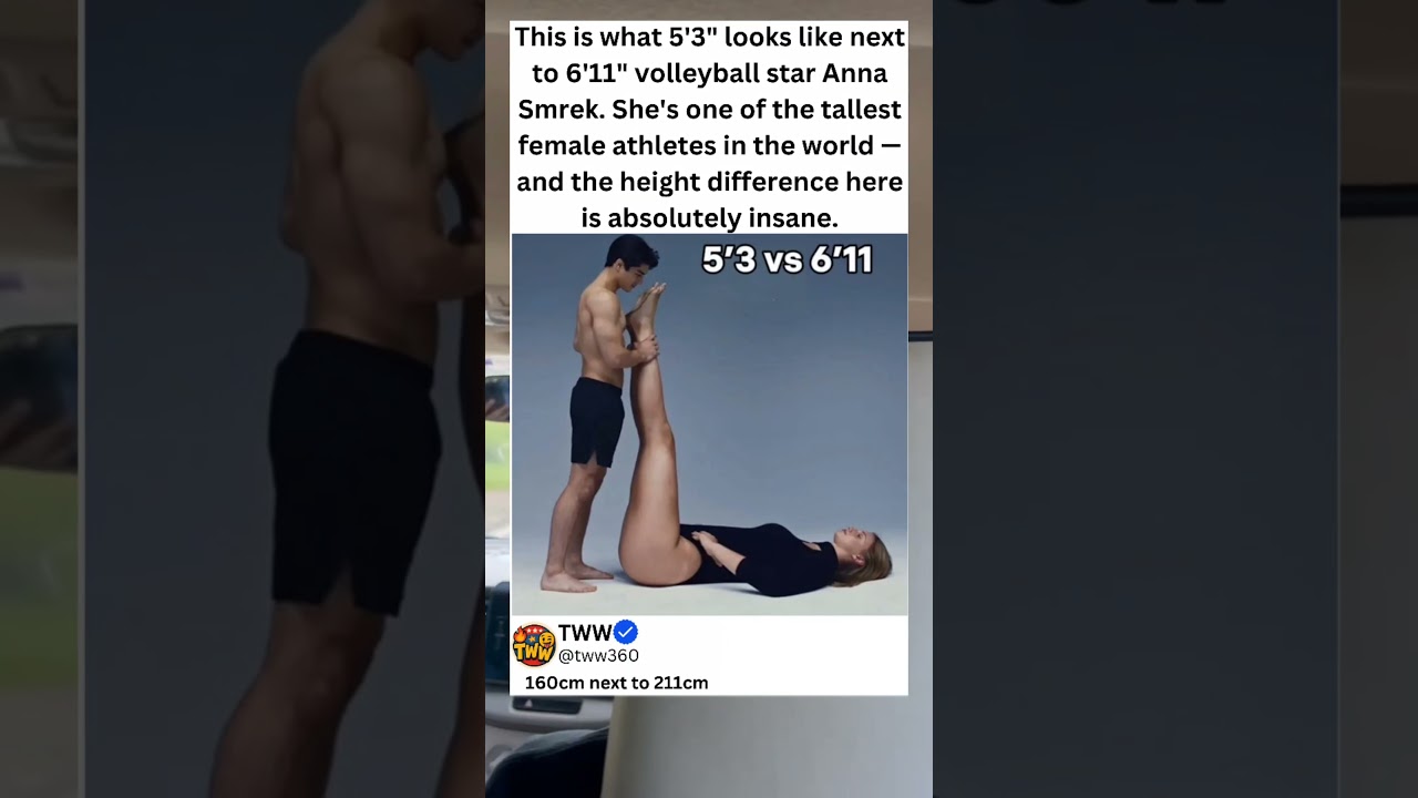 5'3 Guy Meets 6'11 Volleyball Giant 😳 