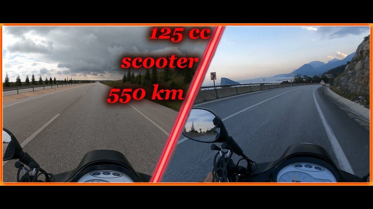 Eskişehir - Antalya Yolculuğu | 125 CC İLE UZUN YOL YAPILIR MI? | Scooter ile 550 km