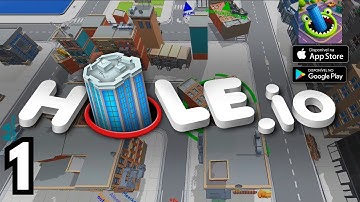 Hole.io - Gameplay Walkthrough Part 1 (iOS, Android)