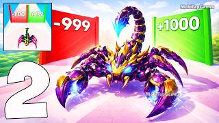 Scorpion Run Evolve & Clash – Evolve, Grow & Clash Gameplay Part 2 (iOS, Android)