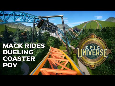 Epic Universe Dueling Roller Coaster POV - Racing Coaster Opening 2025