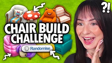 Every room is a RANDOM CHAIR build challenge in The Sims 4