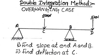 Double integration method | macaulay's method | structure analysis