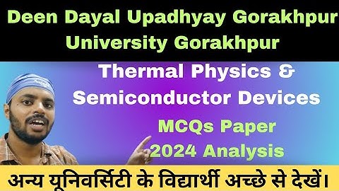 MCQ|Thermal Physics & Semiconductor Devices|Analysis|BSc|Physics|2nd Semester|All Universities
