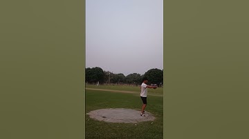 discus throw technique practice throw Indian player Chandigarh 46 stadium practice speed technique