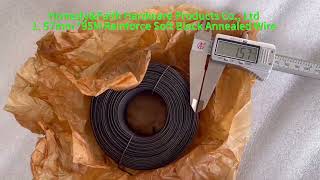 1.57mm Wire Diameter Reinforce Soft Black Annealed Wire details screenshot 5