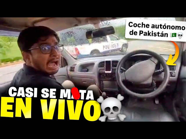 Se creía el ELON MUSK de Pakistán... y ESTRELLÓ su coche autónomo EN VIVO 💀