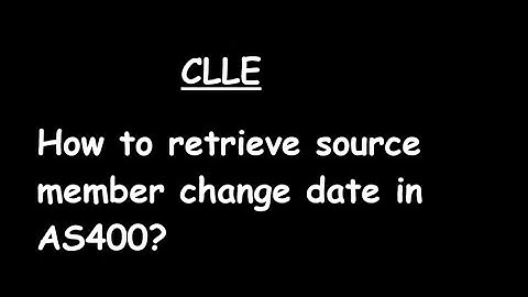 How to retrieve source member change date in AS400?