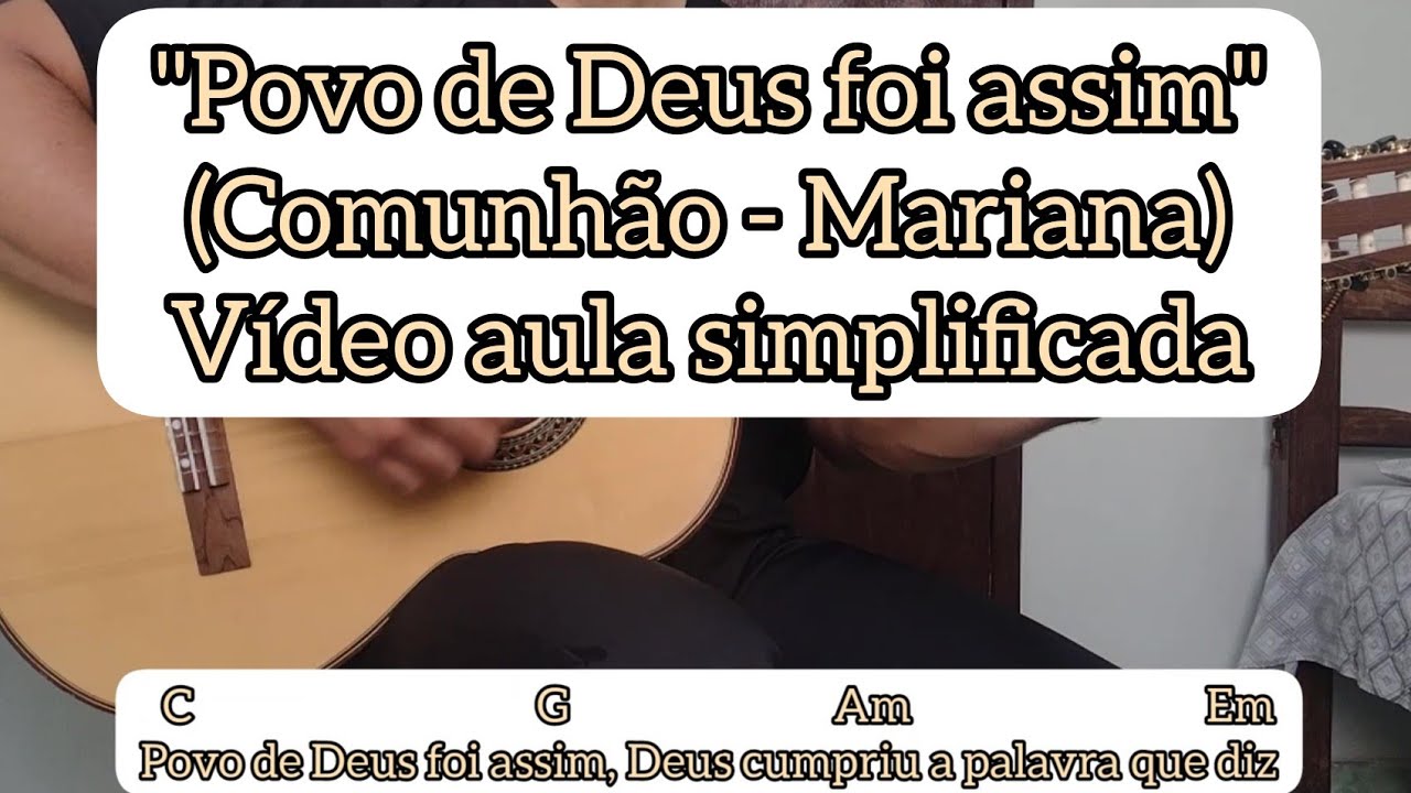 PODES REINAR (AGNUS DEI / ADORAÇÃO) - VÍDEO AULA SIMPLIFICADA - VIOLÃO [ cifra católica] 