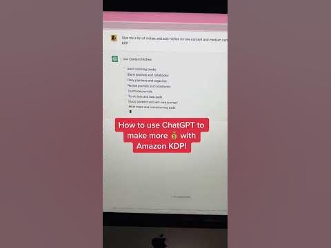How to use ChatGPT to make more with Amazon KDP! Comment KDP to learn