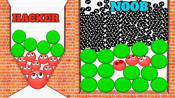 Hide Balls - Satisfying ASMR Gameplay, (NOOB to PRO to HACKER) Walkthrough Gameplay