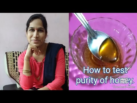 Come testare miele puro in telugu // test purezza del miele //