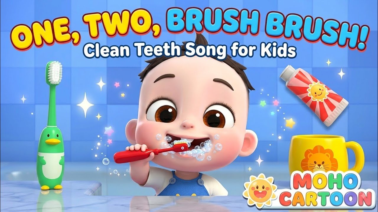 The Brush Your Teeth Song! 🦷 Happy Morning Routine for Kids | Moho ...