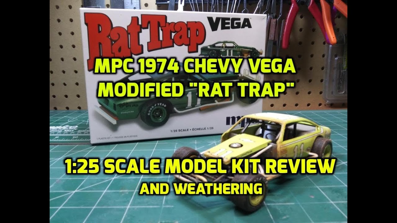 Body shell hood bumper Rat trap 1974 Vega Modified Race Car 1/25