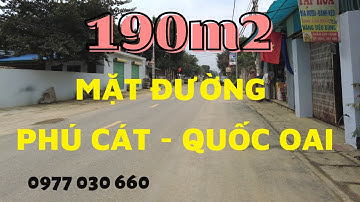 Bán 190m2 trục chính Phú Cát Quốc Oai – Bán đất nền Hòa Lạc – 0977030660