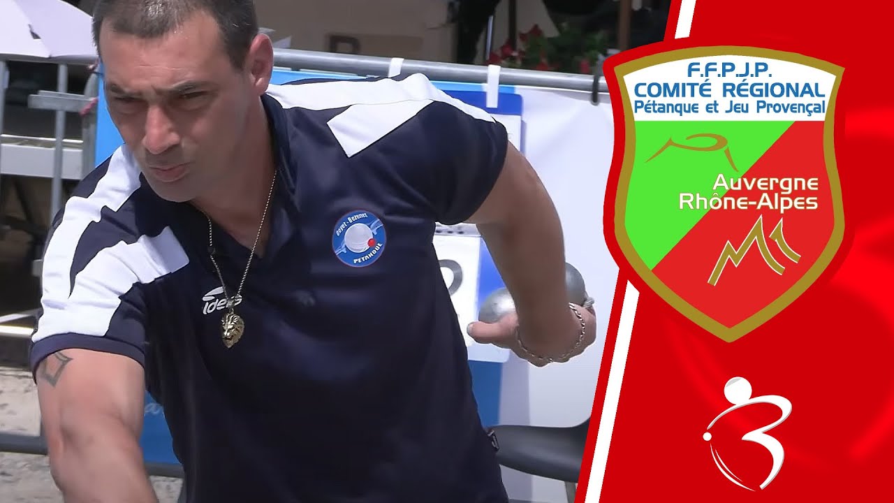 Miniature : Beau barrage Haute-Savoie vs Allier : Championnat doublette mixte Auvergne-Rhône-Alpes de pétanque