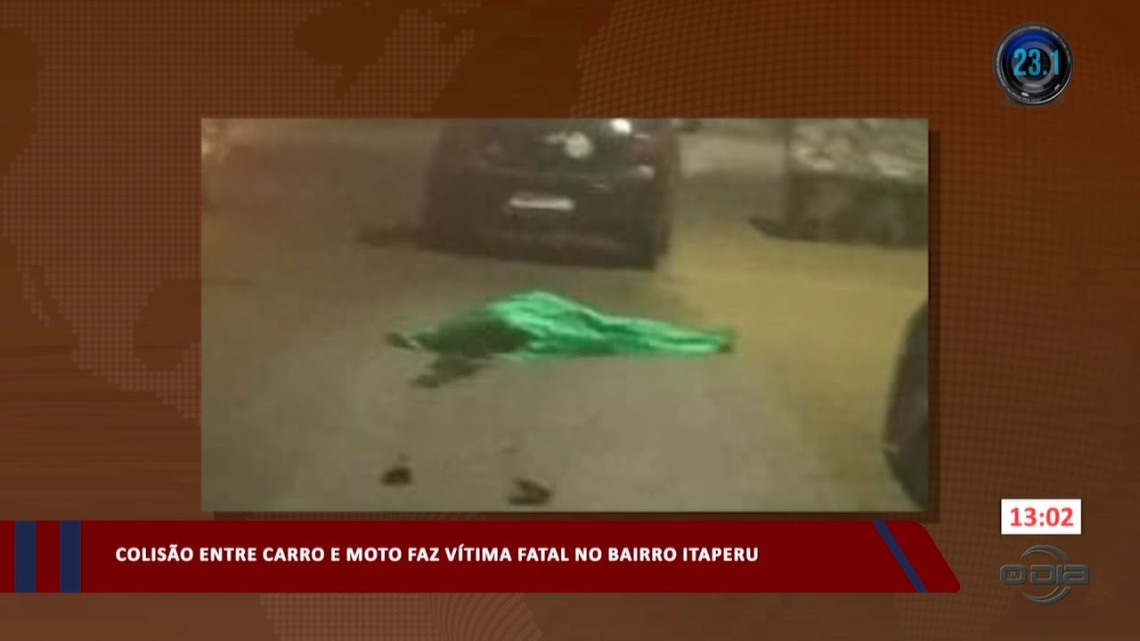 Colisão entre carro e moto faz vítima fatal no bairro Itaperu 18 09 2023