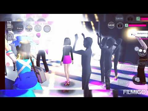 Blackpink concert in Sakura school simulator game