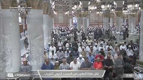 صلاة المغرب لفضيلة الشيخ د. #عبدالباري_الثبيتي يوم السبت 1 جمادى الآخرة 1447هـ فواتح سورة الحجرات.