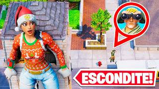Escondidas PERO soy GIGANTE en Fortnite