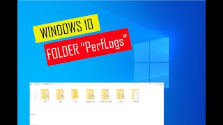 What is the "PerfLogs" folder in Windows ... Should it be deleted?