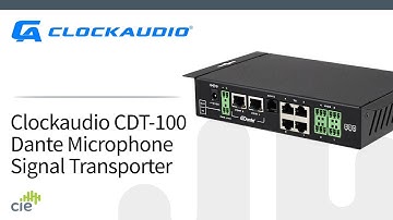 Clockaudio CDT-100 Dante 4 Way Audio and Control Unit