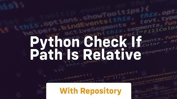 python check if path is relative