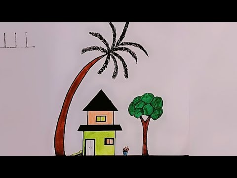 How to draw a very easy drawing step by step - YouTube