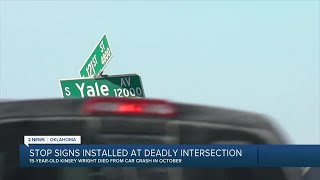 Stop signs installed at deadly intersection
