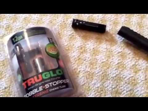 tru-glo-gobble-stopper-choke-tube-on-a-870-remington-12-ga-shotgun.-12-gauge-turkey-choke.-review.