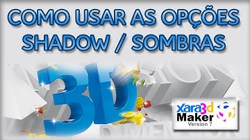 Vídeo aula do XARA 3D MAKER 7 - Usando as opções shadow / sombras (Aula 04)