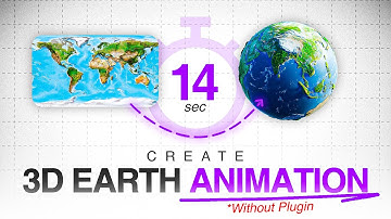 How to create 𝟑𝑫 𝑬𝒂𝒓𝒕𝒉 𝑨𝒏𝒊𝒎𝒂𝒕𝒊𝒐𝒏 in After Effect (Under 15 seconds) | 𝑵𝒐 𝑷𝒍𝒖𝒈𝒊𝒏𝒔 𝑵𝒆𝒆𝒅𝒆𝒅